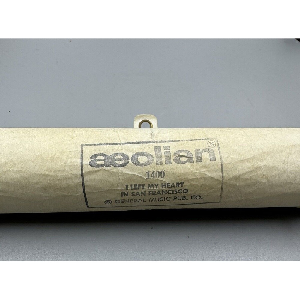Aeolian Piano Word Roll 1400 Presents I LEFT MY HEART IN SAN‎ FRANCISCO *No Box*